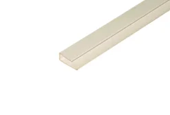 Profilé de finition PVC blanc, 1 m Polychlorure de vinyle (PVC)^ Outlet