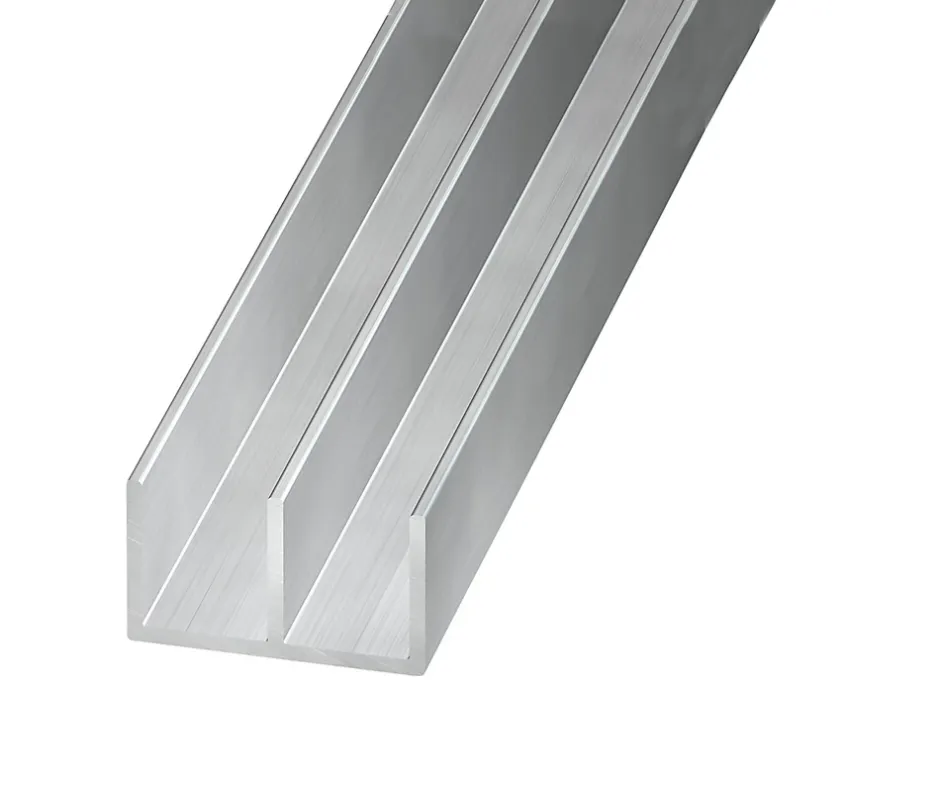 Profilé double U aluminium brut 10 x 16 x 10 mm, 2 m^ Outlet