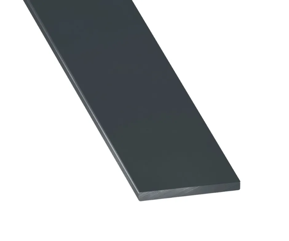 Profilé plat aluminium laqué anthracite 30 x 2 mm, L. 2,5 m-CQFD Discount