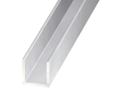 Profilé U aluminium anodisé incolore 15 x 15 x 15 mm, 2 m^ Outlet