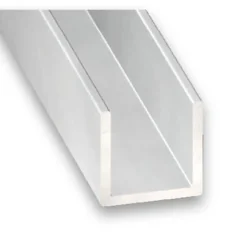 Profilé U aluminium anodisé 20 x 22 x 20 x 1.5 mm, 2 m- Best