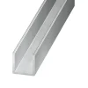 Profilé U aluminium brut 10 x 20 x 10 mm, 1 m- Discount