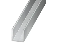 Profilé U aluminium brut 6 x 6 x 6 mm, 1 m^ Discount