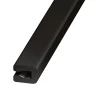 Profilé U entourage tôle PVC noir 7 x 4 mm, 1 m- Clearance