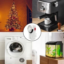 Programmateur journalier mécanique, programmes 15 minutes - 10/16A-Velamp Sale