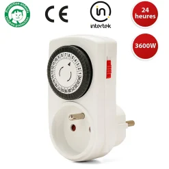 Programmateur journalier 24 heures à segments^Velamp Outlet