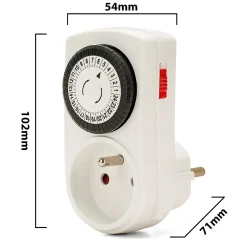 Programmateur journalier 24 heures à segments^Velamp Outlet