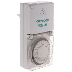 Programmateur mécanique Schuko IP44 noir-Zenitech Hot