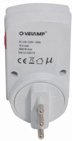 Programmateur quotidien 24 heures, avec fiche / prise 10 / 16A^Velamp Best