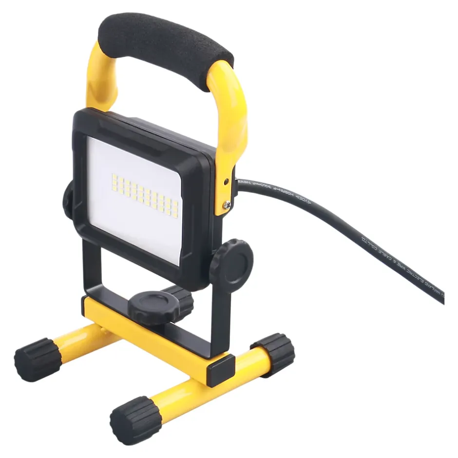 Projecteur de chantier portable filaire à LED 10 W- Sale