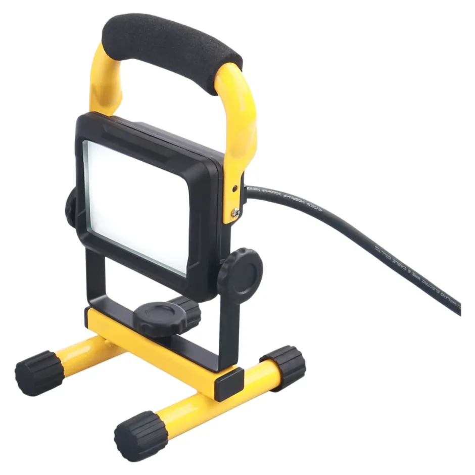 Projecteur de chantier portable filaire à LED 10 W- Sale