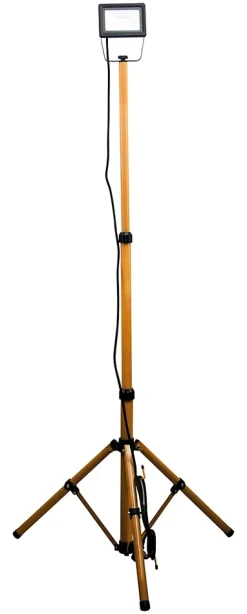 Projecteur LED sur trépied 1x 20W Jaune pour chantier - IP65 CE-Zenitech Online