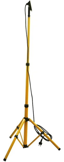 Projecteur LED sur trépied 1x 20W Jaune pour chantier - IP65 CE-Zenitech Online