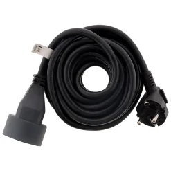 Prolongateur 16A HO5VV-F 3G1,5mm² - noir 5m -^Zenitech Online