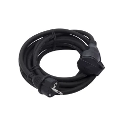 Prolongateur HO7RN-F 3 x 1,5mm² - 5m - noir --Chacon Online