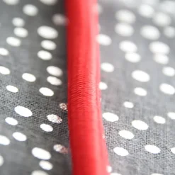 Prolongateur text. fiche plate 3m rouge/noir-Chacon Discount