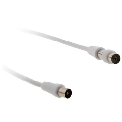 Prolongateur TV mâle/mâle + adaptateur F/F 2m -^Zenitech Sale