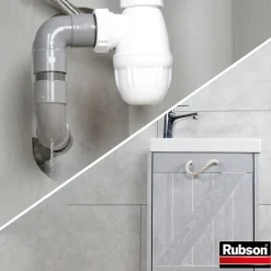 Pâte à reboucher Salle de bain Saine Stop fuite 64g-Rubson Discount