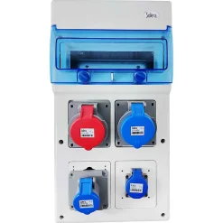 1311pv4 Coffret étanche Ip65 Pour 4 Prises électriques à Composer - 11 Modules - Indubox^Solera New