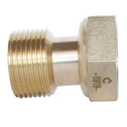 Raccord 2 pièces pour compteur mâle 1/2-femelle 3/4-Somatherm for you Outlet