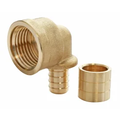 Raccord coudé à glissement pour tube PER Ø16 - coude femelle 15/21 (1/2")^Somatherm for you