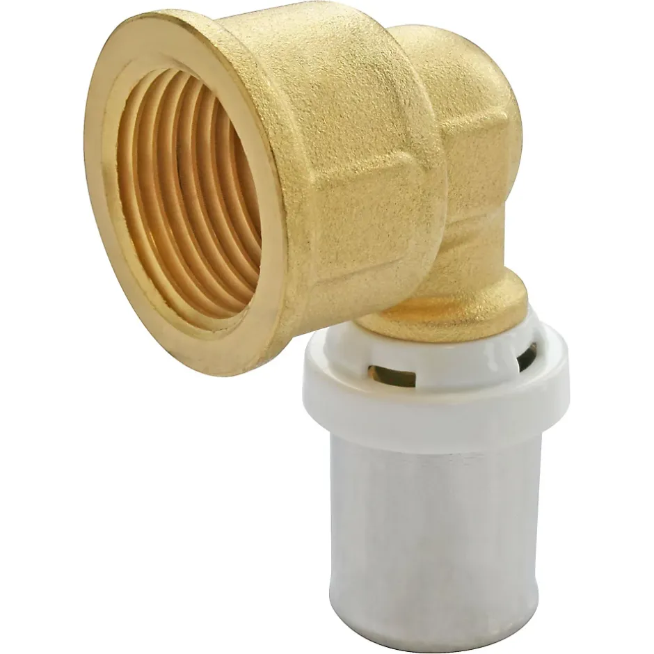 Raccord coudé à sertir pour tube Multicouche Ø20 - coude femelle 20/27 (3/4")-Somatherm for you New