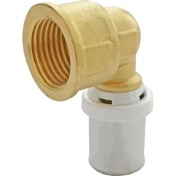 Raccord coudé à sertir pour tube Multicouche Ø16 - coude femelle 15/21 (1/2")^Somatherm for you