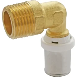 Raccord coudé à sertir pour tube Multicouche Ø20 - coude mâle 15/21 (1/2")^Somatherm for you