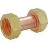 Raccord droit 2 écrous tournants Femelle 15/21 (1/2") - Femelle 15/21 (1/2") - douille cuivre^Somatherm for you Online