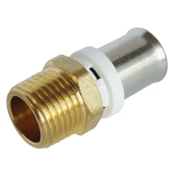 Raccord droit à sertir pour tube Multicouche Ø16 - droit mâle 15/21 (1/2")^Somatherm for you Discount