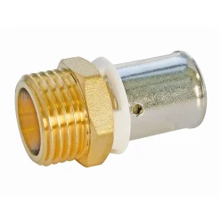 Raccord droit à sertir pour tube PER Ø16 - droit mâle 12/17 (3/8")^Somatherm for you Online