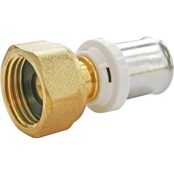 Raccord droit à sertir pour tube Multicouche Ø16 - droit femelle écrou tournant 12/17 (3/8")^Somatherm for you Discount