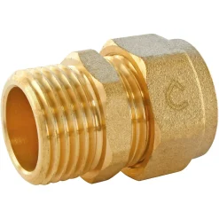 Raccord droit mâle PER à compression Ø16 - Mâle 15/21 (1/2")^Somatherm for you Best