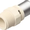 Raccord droit PPSU à sertir multicouche Ø16 mâle 15/21-Somatherm for you Hot