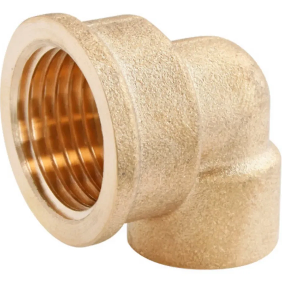 Raccord laiton coudé à souder sur tube cuivre Ø12 - sortie femelle 15/21 (1/2"), lot de 2^Somatherm for you Online