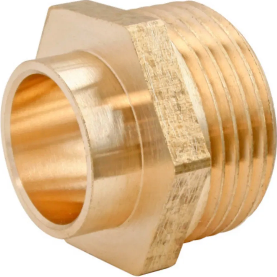 Raccord laiton droit à souder sur tube cuivre Ø12 - sortie mâle 12/17 (3/8"), lot de 2^Somatherm for you Best