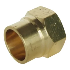 Raccord laiton droit à souder sur tube cuivre Ø14 - sortie femelle 12/17 (3/8"), lot de 2^Somatherm for you New