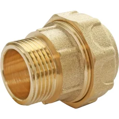 Raccord laiton droit pour PE Ø20 - Mâle 15/21 (1/2")^Somatherm for you Discount