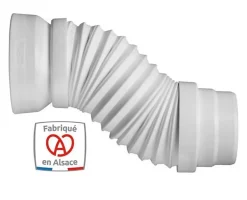 Raccord WC extensible MULTIDROIT - Extensibilité: 180-380mm - raccordement canalisation diam : 93 et 100 mm-Ceta Outlet
