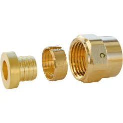 Raccords droits PER à compression Ø12 - écrou tournant 12/17 (3/8"), lot de 2-Somatherm for you Outlet