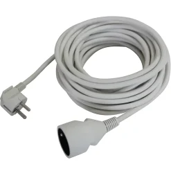 Rallonge blanche H05VVF 3G1 5mm² 10m avec clapet- Outlet