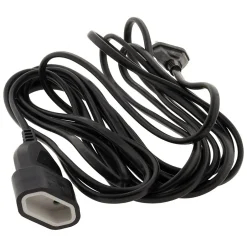 Rallonge de câble HO5VV-F 2x1mm² - 5m - noir --Zenitech Best