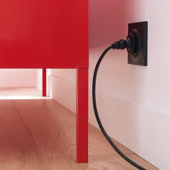 Rallonge intérieur H05VV-F 3 x 1.5 mm² 3m + prise noir-Diall