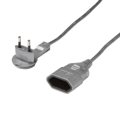 Rallonge intérieur H03VVH2-F 2 x 0.75mm² 3m prise métal-Diall Hot