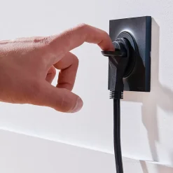 Rallonge intérieur H03VVH2-F 2 x 0.75mm² 3m prise noir^Diall New