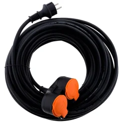 Rallonge IP44 2 prises + clapet 10m-Zenitech Best