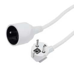Rallonge électrique câble H05VVF 3G1,5 mm², 3680 W coloris blanc longueur 3 m^ Online