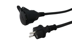 Rallonge électrique H07RNF 3G1 5mm² avec clapet 20m noir-Diall Outlet