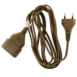 Rallonge 2m - HO3VVH2F 2x0,75mm² 6A - or -^Zenitech Hot