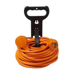 Rallonge orange H05VVF 3G1 5mm² 20m avec clapet-Diall Outlet
